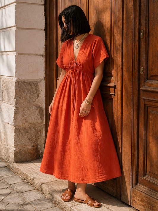 Robe Esmée Terracotta