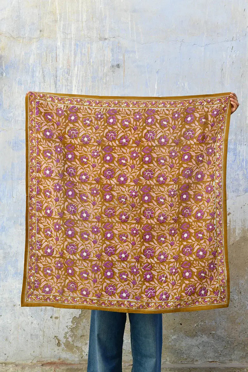 Grand Foulard N°115 Caramel