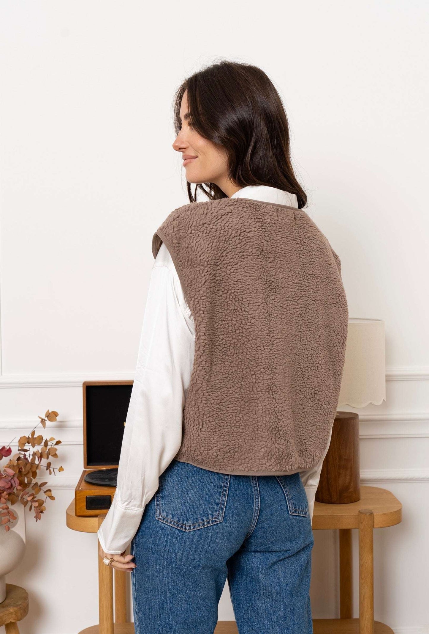 Gilet Mila Taupe