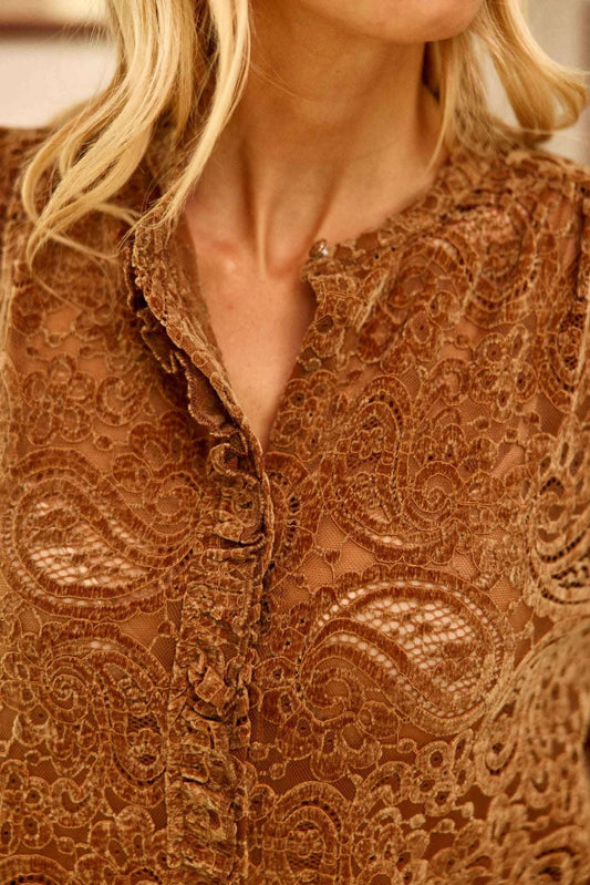 Blouse Apolline Camel