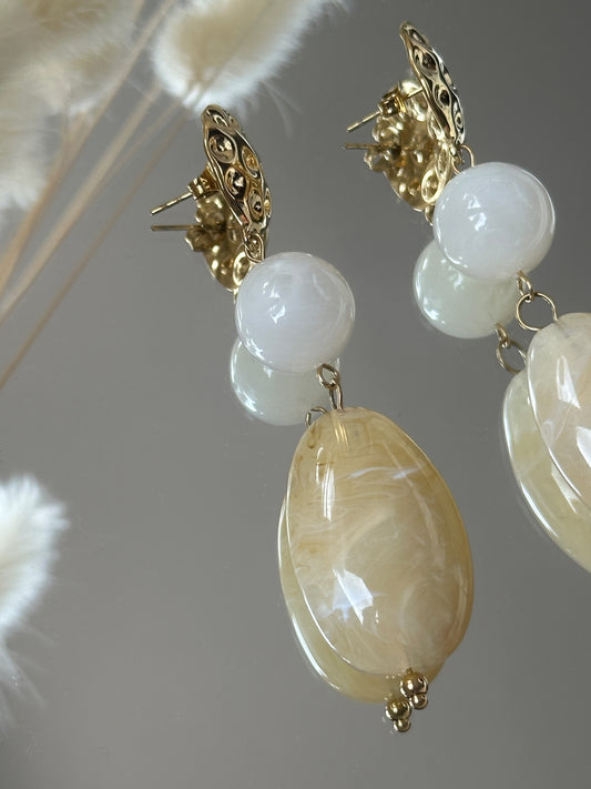 Boucles D'oreille doré antonella les piplettes