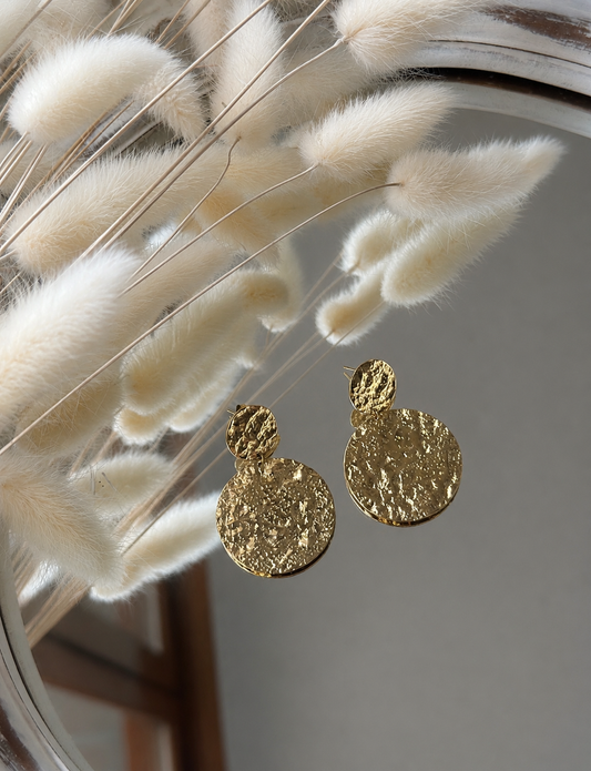 Boucles D'oreille doré sana les piplettes