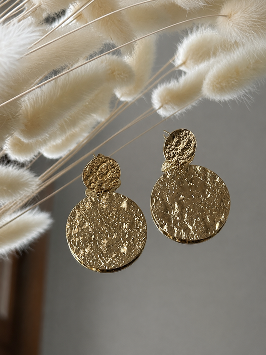 Boucles D'oreille doré sana les piplettes