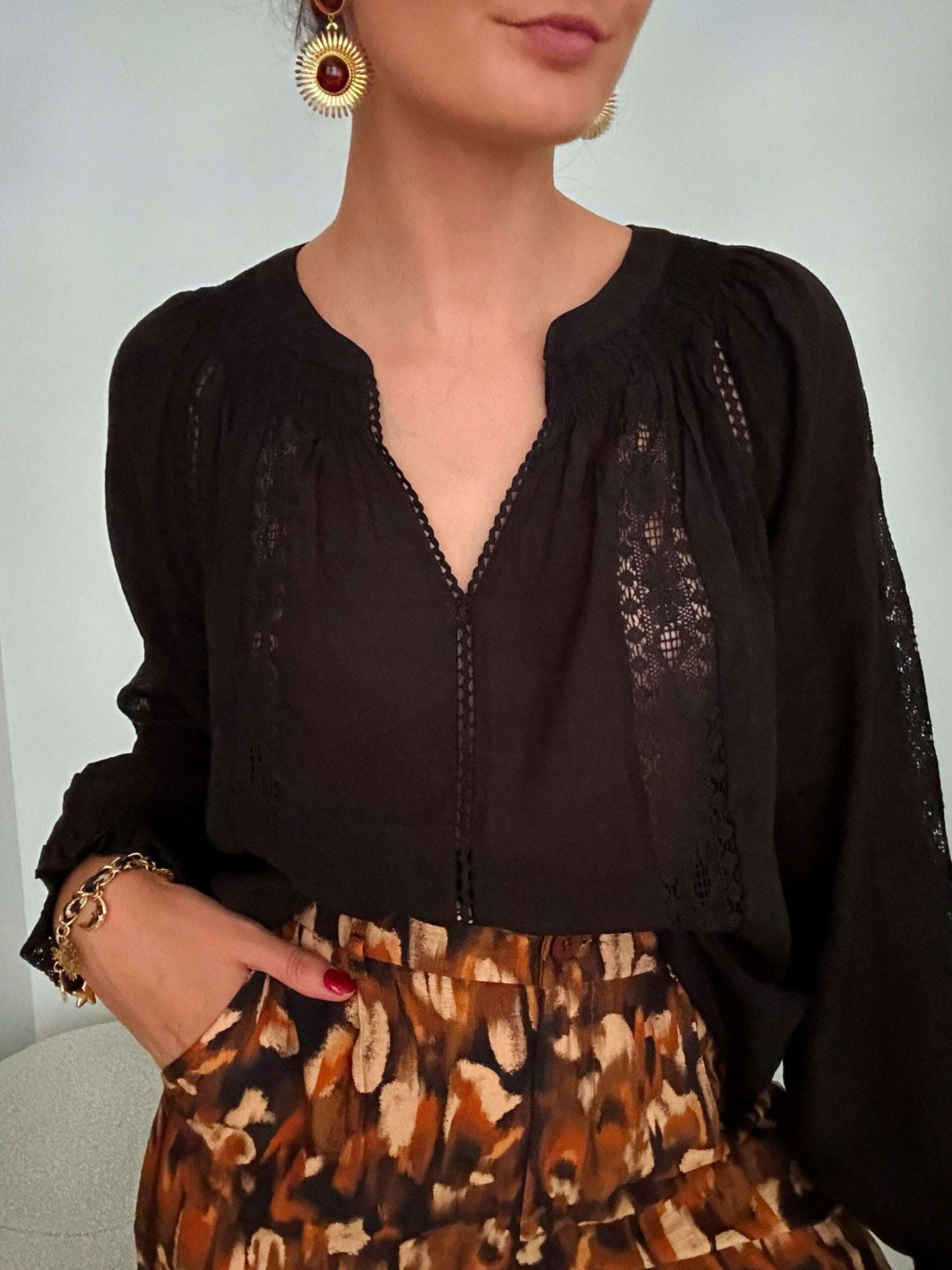 Blouse Anita Noire