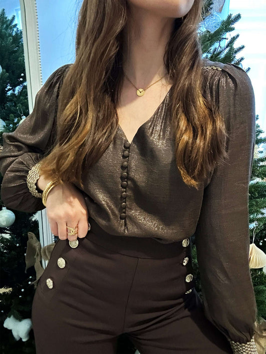 Blouse Mira Marron