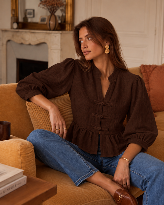 Nami Brown Blouse