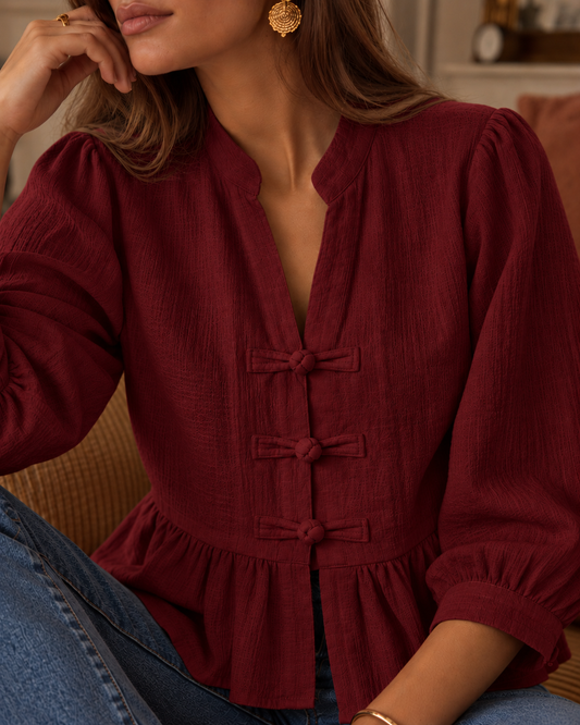 Blouse Nami Rouge Foncé