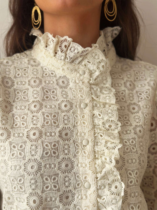 Paulette Ivory Blouse