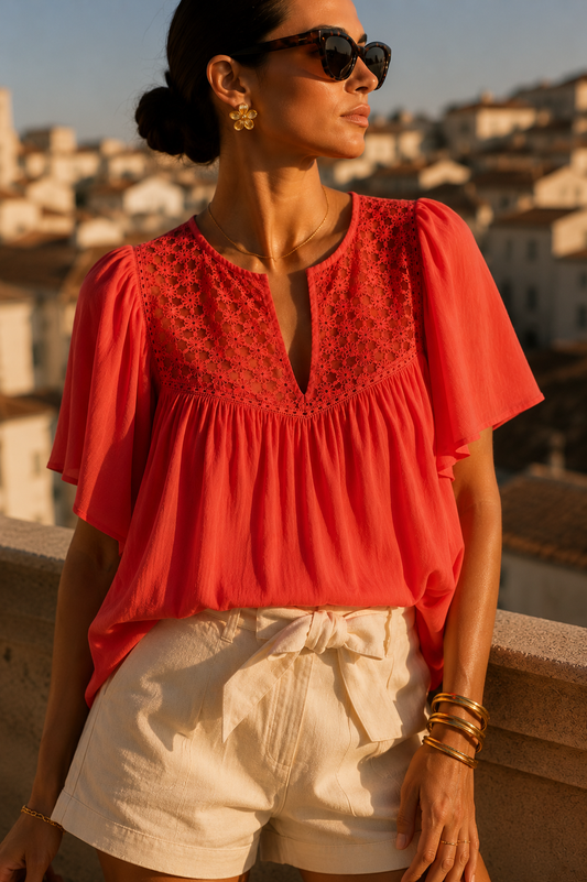 Blouse Serena Corail