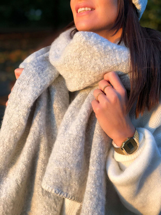 Light Grey Aude Scarf