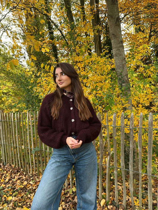 Gilet Malia Bordeaux