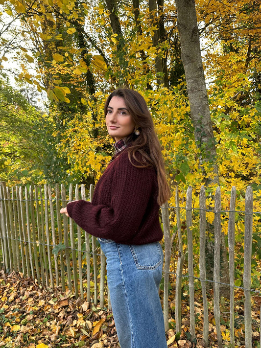 Gilet Malia Bordeaux