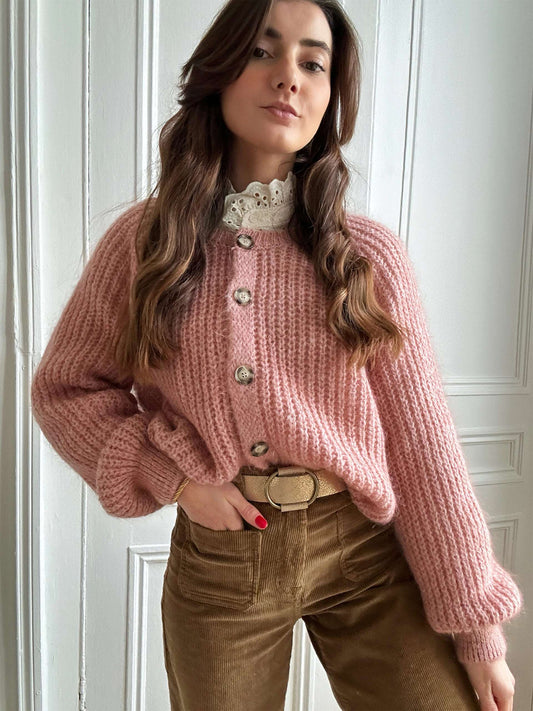 Gilet Malia Rose Poudré