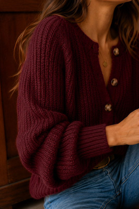 Gilet Malia Bordeaux