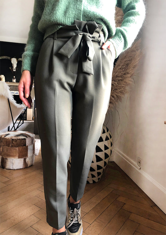 Pantalon Agathe Kaki