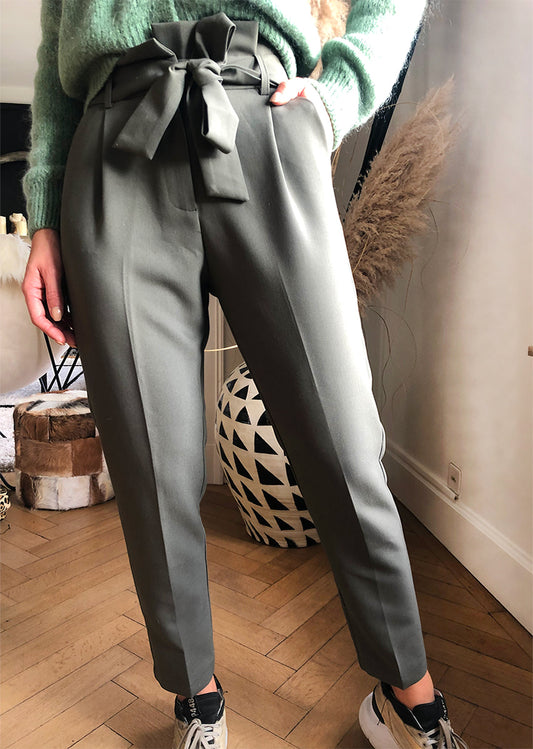 Pantalon Agathe Kaki