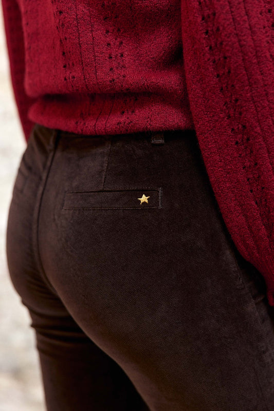 Pantalon Anatole Velours Marron