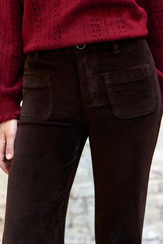 Pantalon Anatole Velours Marron