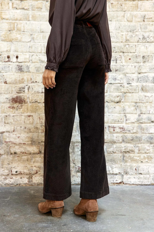 Pantalon Basile Velours Marron