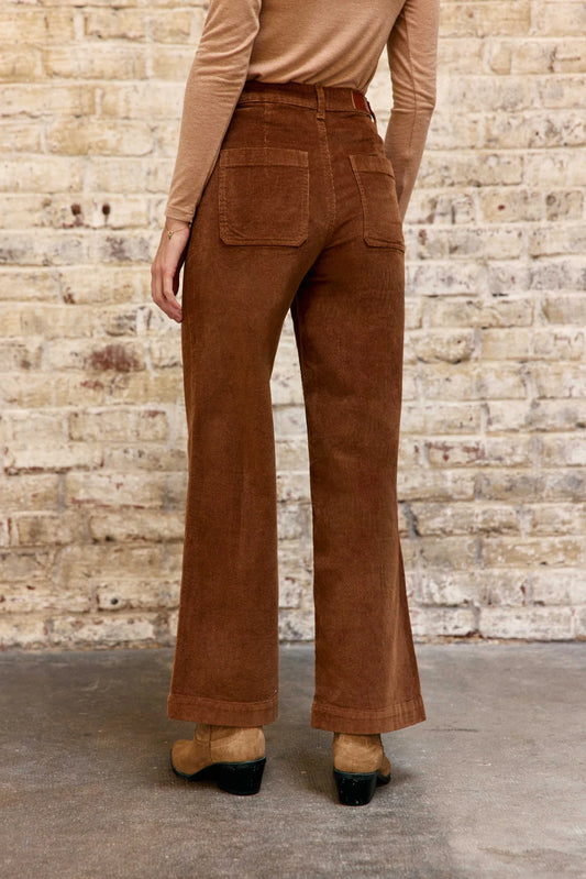 Pantalon Basile Velours Camel
