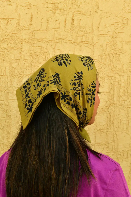 Petit Foulard Galatie Kaki
