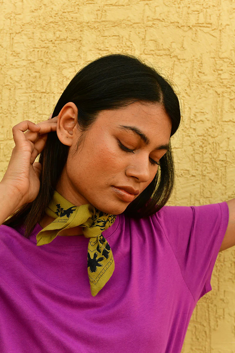 Petit Foulard Galatie Kaki