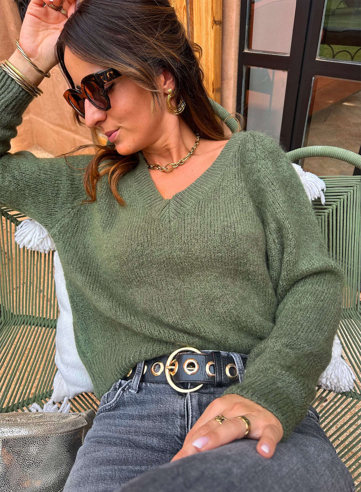 Chloé Khaki Sweater