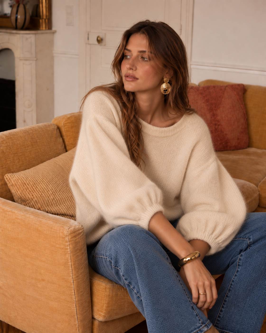 Pull Maël Ecru
