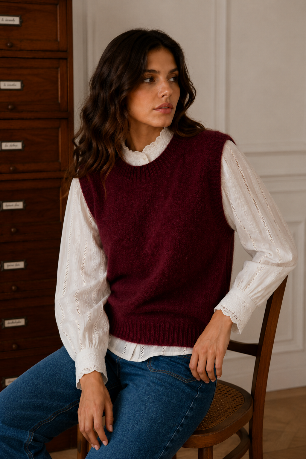 Pull Romy Bordeaux