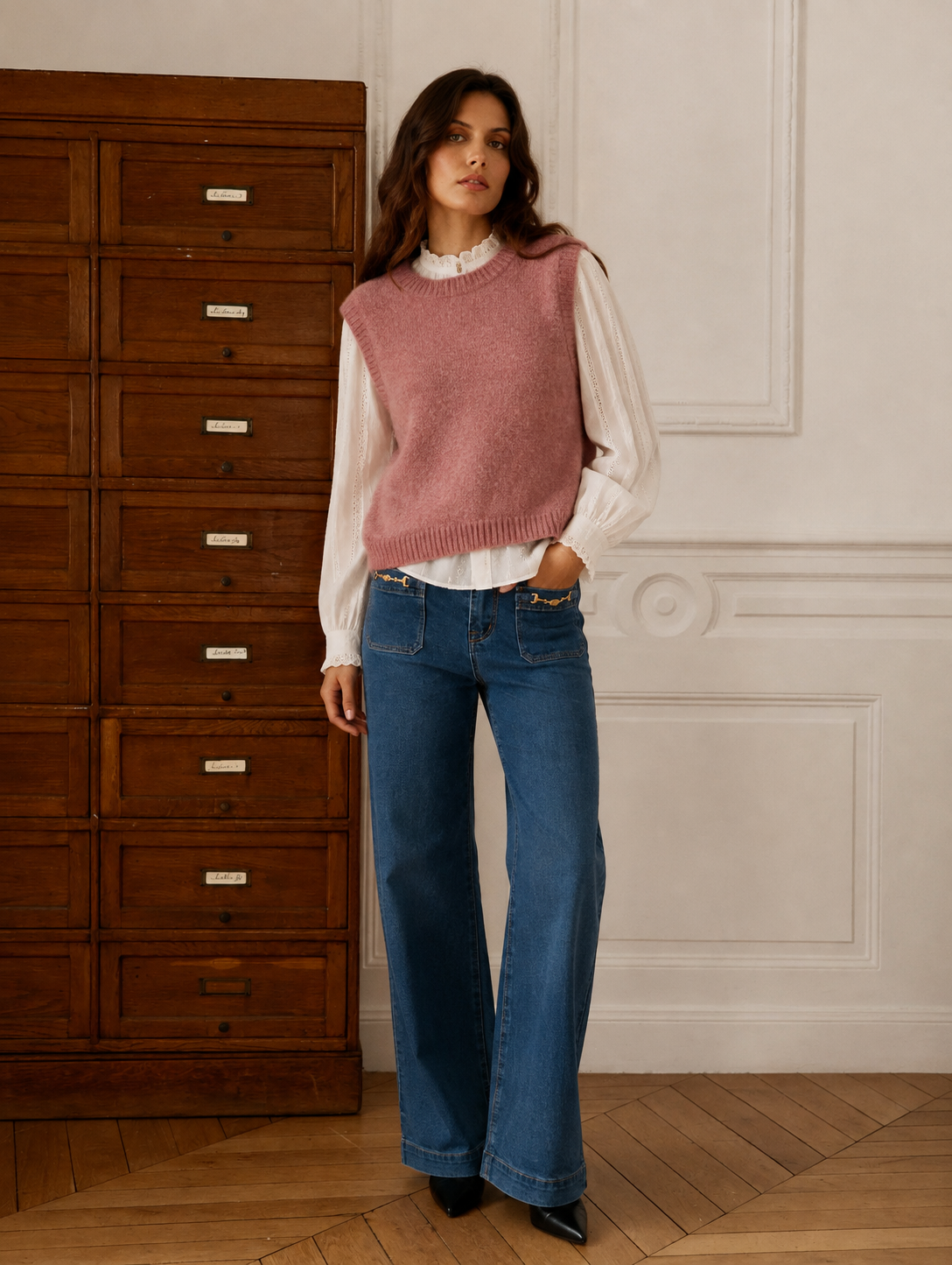 Pull Romy Vieux Rose