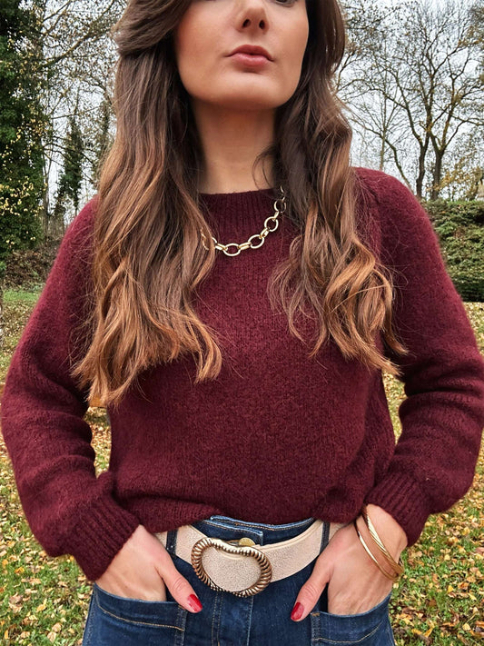 Pull Sunny Bordeaux