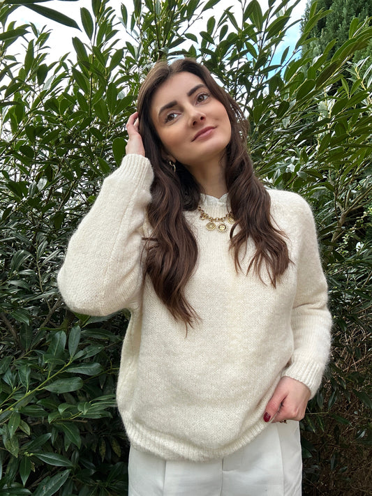 Pull Sunny Ivoire