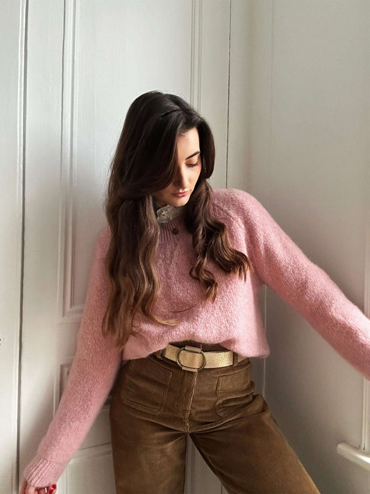 Pull Sunny Rose Poudré