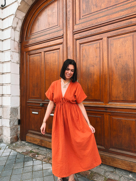 Robe Esmée Terracotta