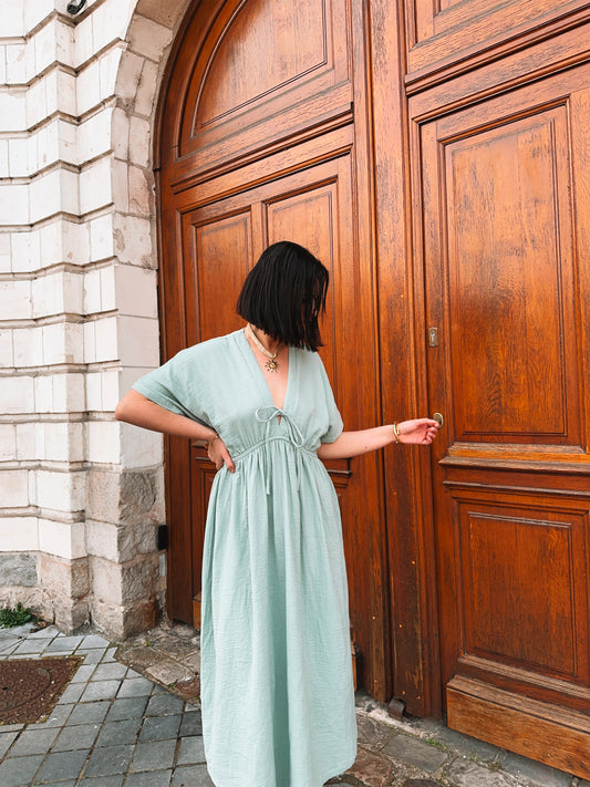 Robe Esmée Vert sauge