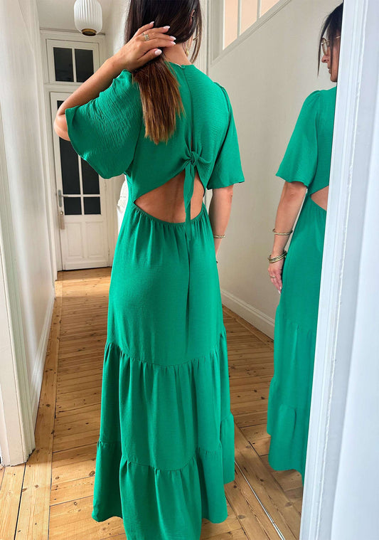 Green Flora Dress