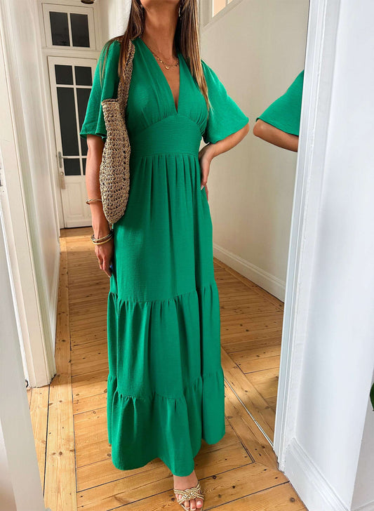 Green Flora Dress