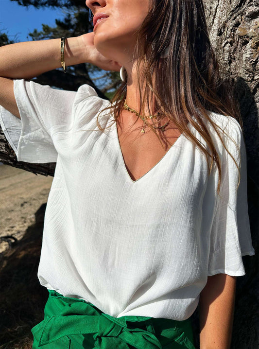Top Alba Ecru