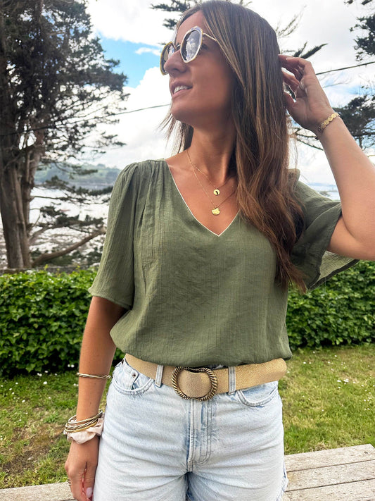 Top Alba Khaki