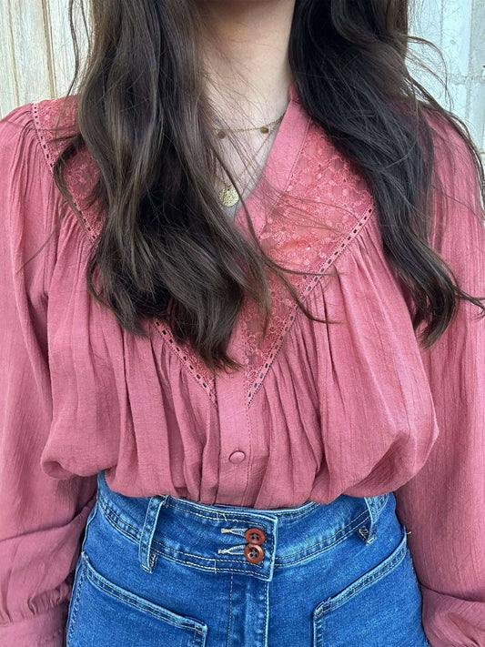 Blouse Rosalie Bois de Rose