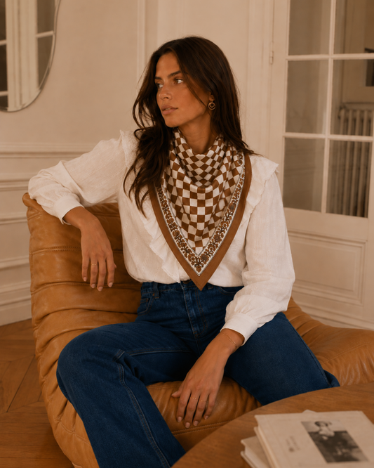 Large Ecru Calypso Scarf