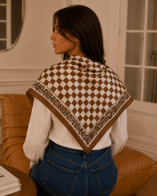 Large Ecru Calypso Scarf