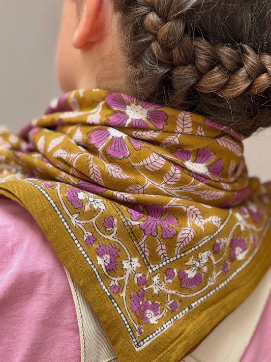 Grand Foulard N°115 Caramel