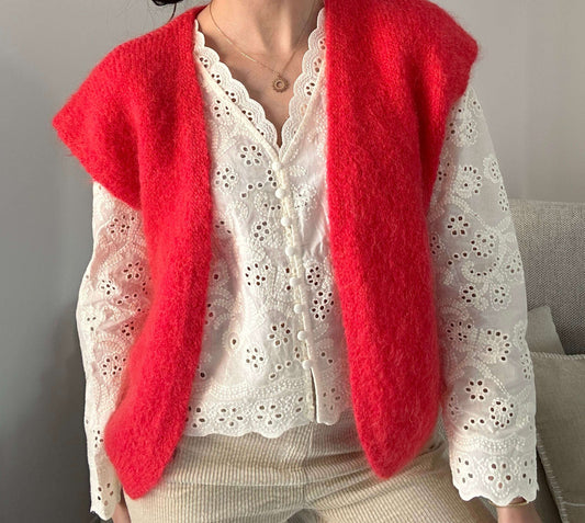 Gilet Luna Rouge à Lèvre