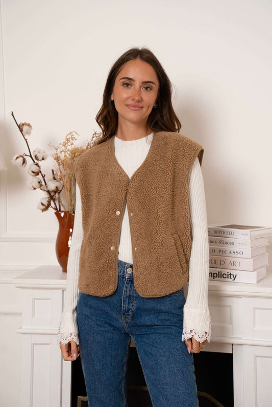 Gilet Mila Camel