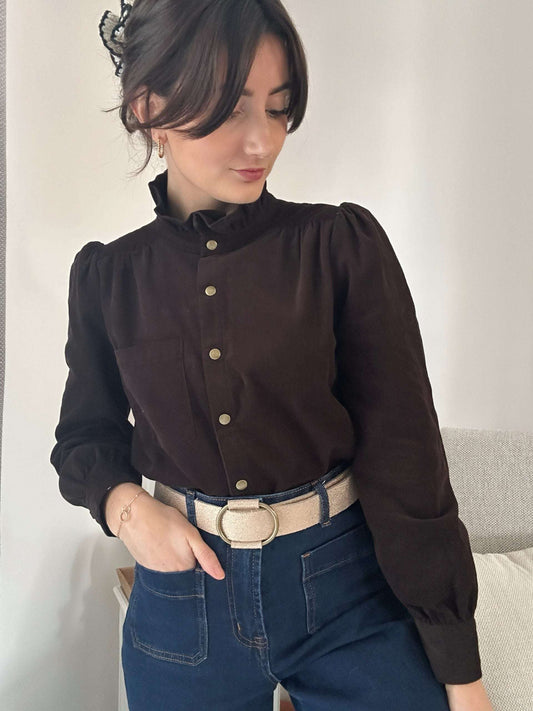 Chemise Gaspard Chocolat