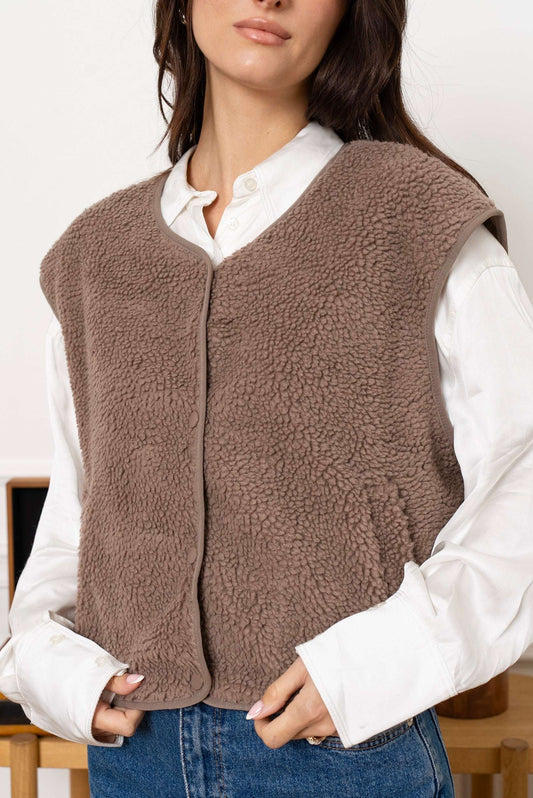Gilet Mila Taupe