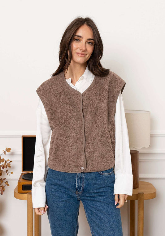 Gilet Mila Taupe