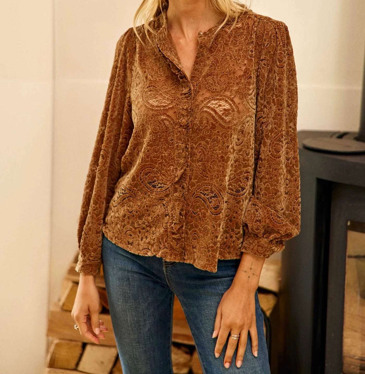 Blouse Apolline Camel