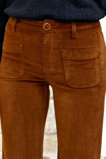 Pantalon Anatole Velours Camel